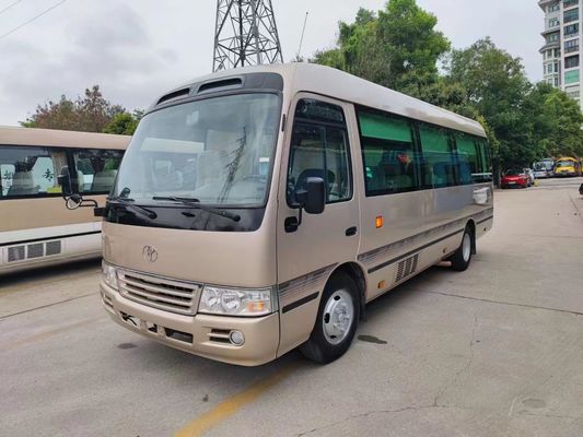 23 Seats Used Coaster Bus with Sealing Window Manual Transmission