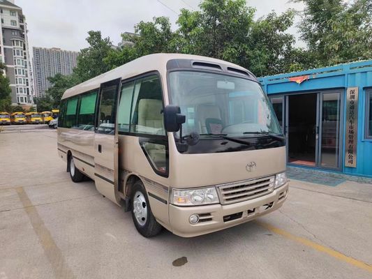 23 Seats Used Coaster Bus with Sealing Window Manual Transmission
