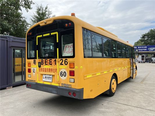 YuTong 46 Seats Refurbished School Bus Yellow Manual Transmission
