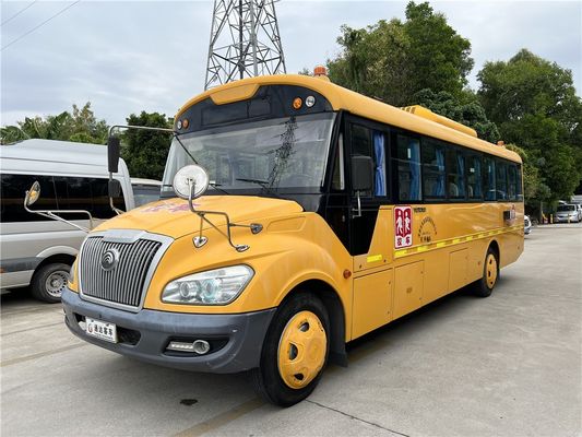 YuTong 46 Seats Refurbished School Bus Yellow Manual Transmission
