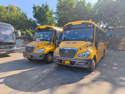 34 Seats YuTong Second Hand School Bus Diesel Fuel With V6 Engine