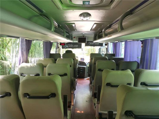Used Buses 32 Seats Yutong Diesel engine , Manual Used Tour Buses