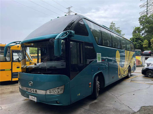 Euro 4 Used Higer Bus 51 Seats Travels Bus Second Hand With Manual Transmission