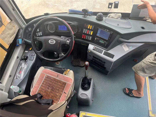 Euro 4 Used Higer Bus 51 Seats Travels Bus Second Hand With Manual Transmission