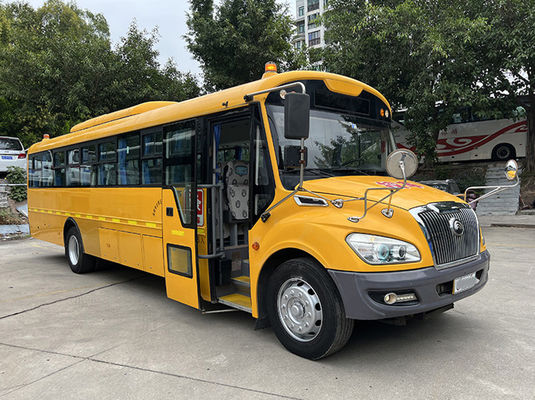 Yellow Used School Buses 46 Seats Manual Transmission Used YuTong Buses