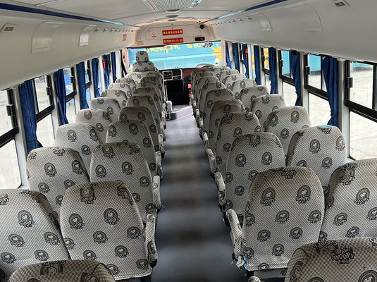 Yellow Used School Buses 46 Seats Manual Transmission Used YuTong Buses