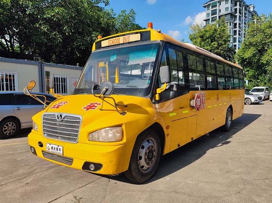 Shaolin Used School Buses 56 Seats LHD Steering Position With Manual Transmission