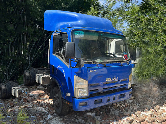 Isuzu 4x2 Used Diesel Cargo Vans , LHD Second Hand 8 Ton Truck