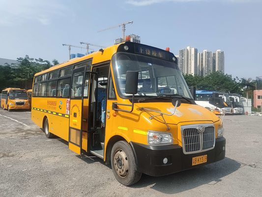 Shangrao 51 Seats Old School Bus 80km/H Max Speed Euro 4 Emission Standard