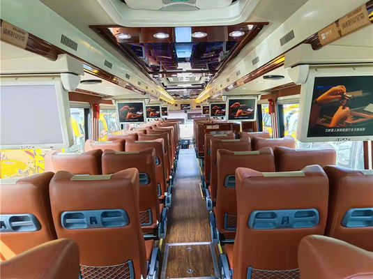 Second Hand Yutong 51 Seater Bus , Euro 5 LHD Diesel Used Tourist Bus