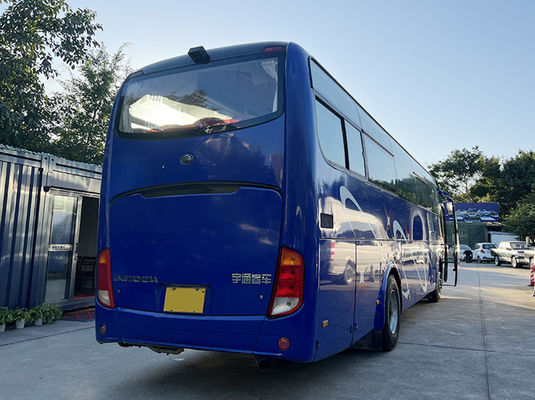 Yutong Blue Used Coaster Bus 51 Seats Euro 4 Emission Standard