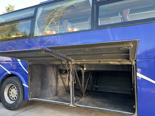 Yutong Blue Used Coaster Bus 51 Seats Euro 4 Emission Standard