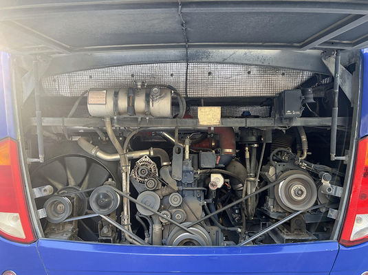 Blue Used Bus 51 Seats Euro 4 Emission Standard