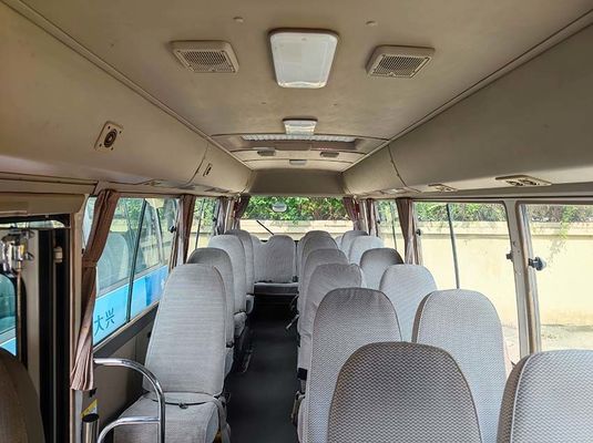 LHD 23 Seats Used Coaster Bus , Toyota Used Diesel Coaches