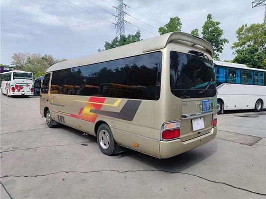 11 Seater Second Hand Toyota Coaster Mini Bus With Manual Transmission