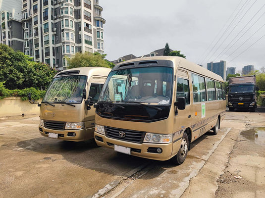 1 Door Used Toyota Bus Manual Transmission 10-23 Seats Coaster Model