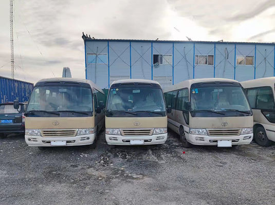 Gasoline Used Coaster Bus 23seats Pre Owned Bus ISO Approved