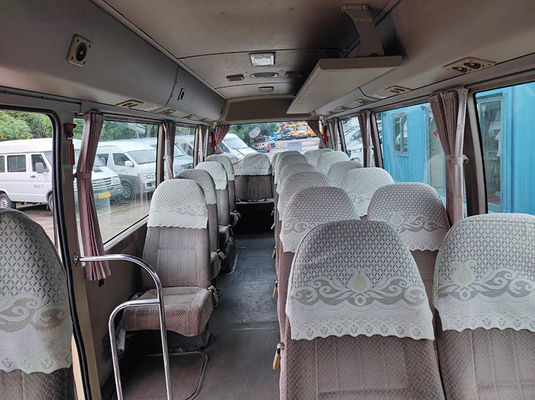 Gasoline Used Coaster Bus 23seats Pre Owned Bus ISO Approved
