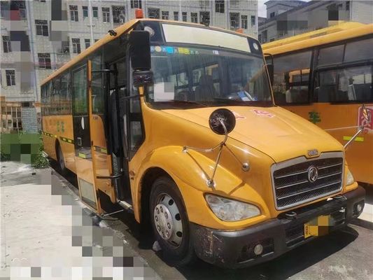 Yellow Dongfeng Pre Owned School Buses With Air Conditioning