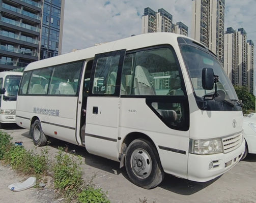 Toyota Used Coaster Bus 23seats LHD Mini Bus With Manual Transmission And Diesel Fuel Type