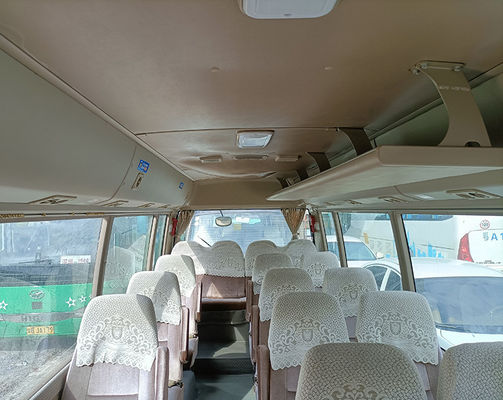 Toyota Used Coaster Bus 23seats LHD Mini Bus With Manual Transmission And Diesel Fuel Type