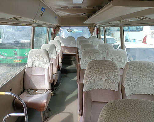 Toyota Used Coaster Bus 23seats LHD Mini Bus With Manual Transmission And Diesel Fuel Type