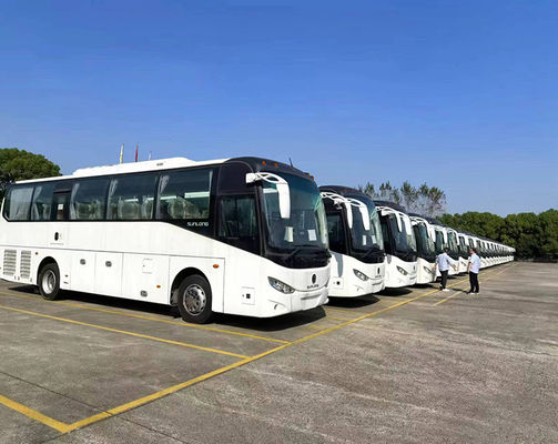 Second Hand Coach Bus With 8300ml Displacement ShenLong 10m 36seats SLK6102 RHD CNG Bus