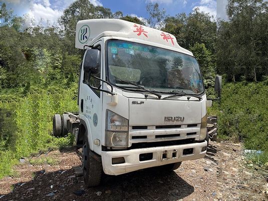 Used Cargo Truck ISUZU ELF 600P 700P Light Truck 175hp Diesel Engine 4KH1 With 3 Seats And 2 Doors