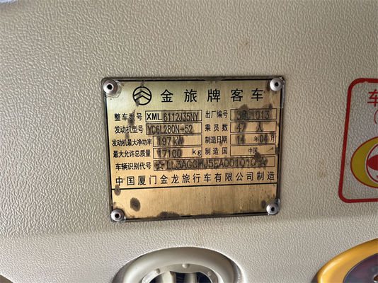 Used coach bus Second Hand Bus with GOLDEN DRAGON bus 47seats Diesel Fuel Type