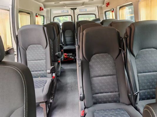 White 17 Seats Used MAUXS Van 6 Meters For Transportation