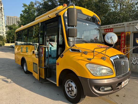 Second Hand School Van Made in 36 Seats Yellow Diesel Engine LHD ZK6669DX7
