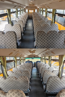 56 Seats Diesel Engine LHD KLQ6106XQE4 Uesd School Bus Made in China
