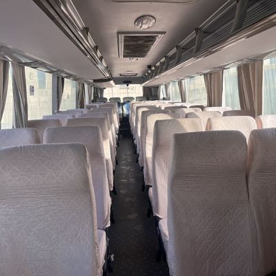 Bulk sale of Yuchai 330 engine double-glazed 63-seat yellow Golden Dragon second-hand buses