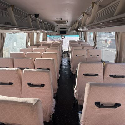 Bulk sale of Yuchai 330 engine double-glazed 63-seat yellow Golden Dragon second-hand buses