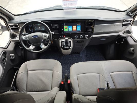 14-Seat Second Hand Mini Bus Diesel Jiangling Transit CN-4 Van with 145km/h Top Speed