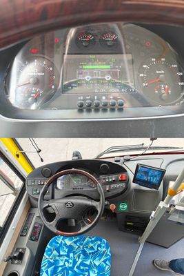New Energy Pure Electric Shuchi Bus 62/31 Seat Yellow Second Hand LHD  City Bus