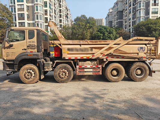 Two Seat Yellow Second-hand Howo Dump Truck Produced in 2019