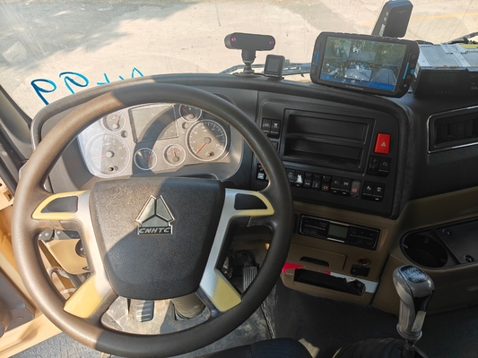 Two Seat Yellow Second-hand Howo Dump Truck Produced in 2019