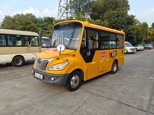 A 5-meter-long second-hand kindergarten school bus with 19 seats produced in 18 years