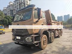 Two Seat Yellow Second-hand Howo Dump Truck Produced in 2019